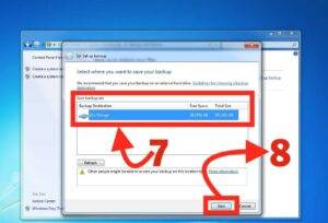 Backing up your Data in Windows 7 6 select-drive-next-backup-back-up-restore-system-security-windows-seven-7-backup-restore